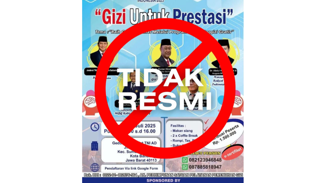 BGN Sibolga Tegaskan Kegiatan Deklarasi dan Seminar PSPPG di Bandung Bukan Kegiatan Resmi